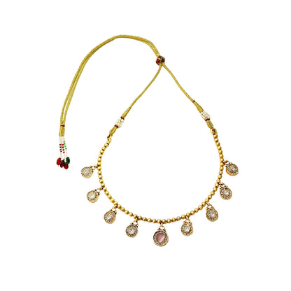 Komal Pink Charms Necklace Set