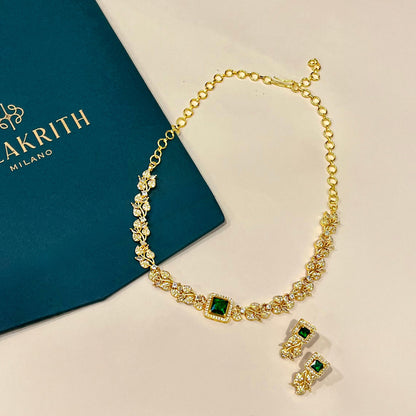 Charu Emerald Choker Set