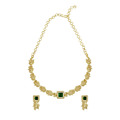 Charu Emerald Choker Set