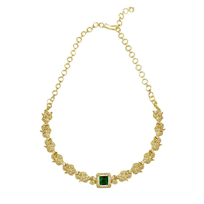 Charu Emerald Choker Set
