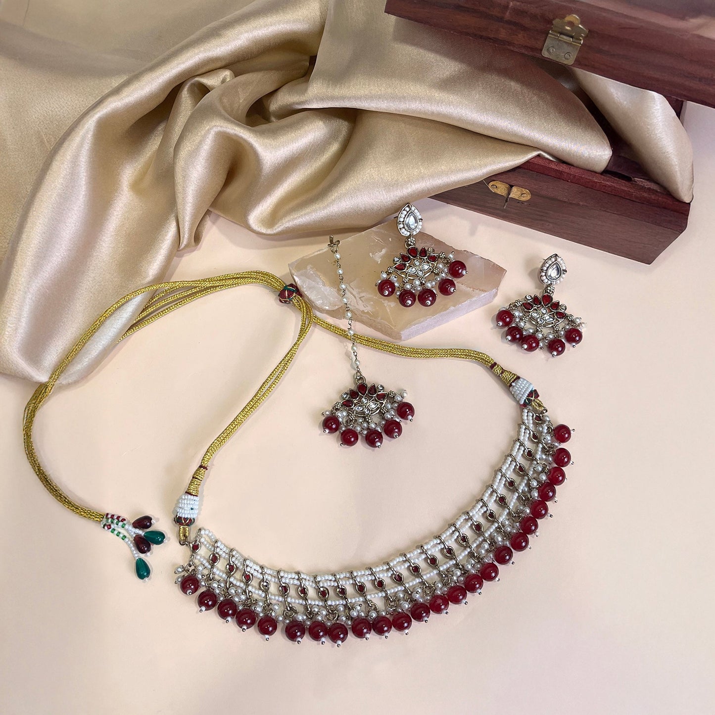 Kalindi Beaded Choker Set