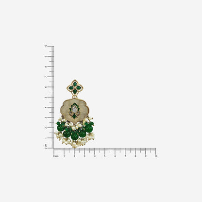 Ira Emerald Chandlier Earrings