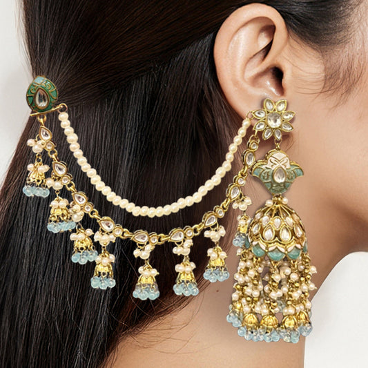 Laila Statement Jhumka Earrings