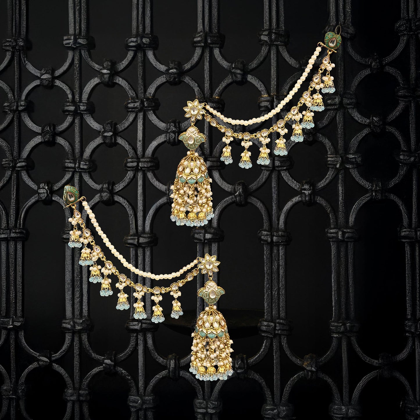 Laila Statement Jhumka Earrings