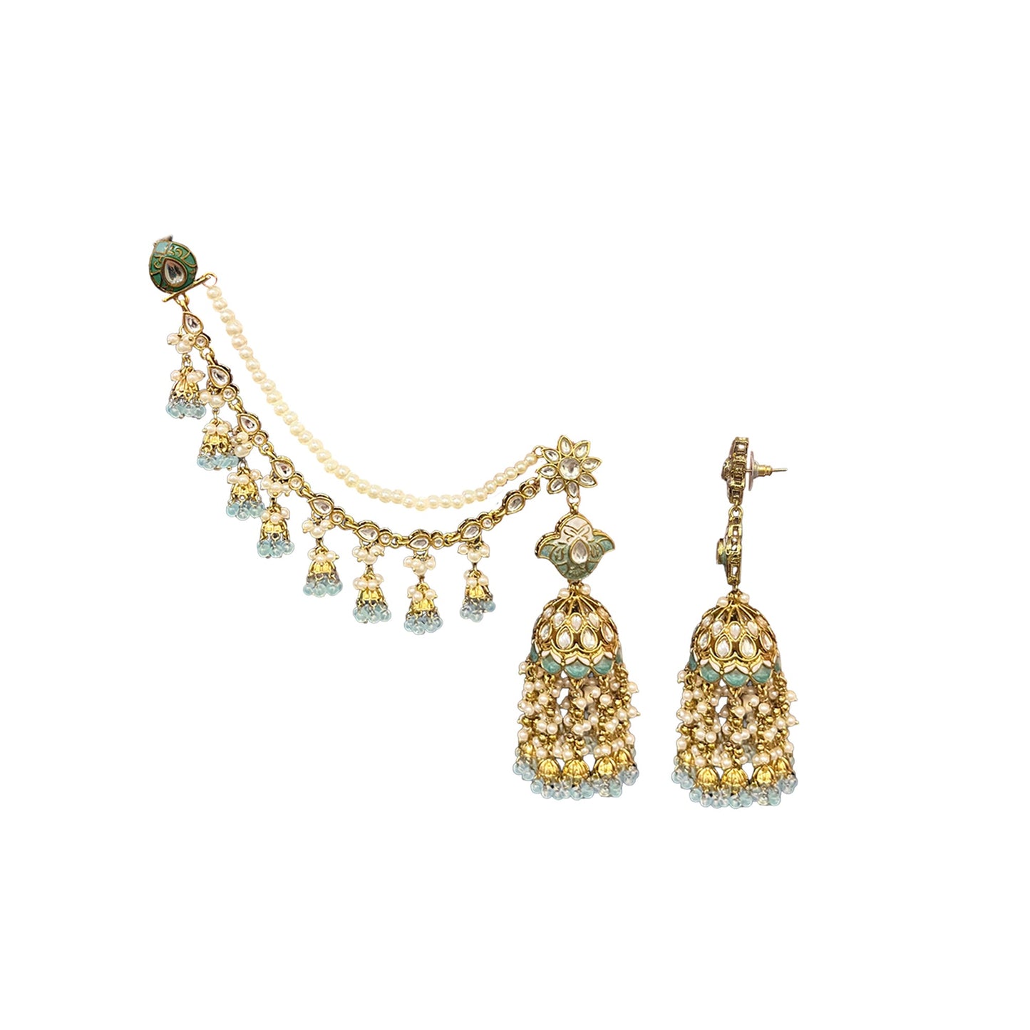Laila Statement Jhumka Earrings