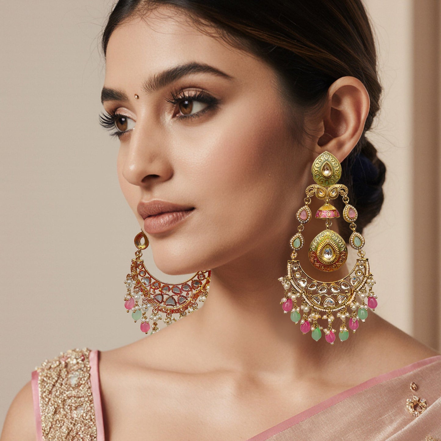 Mahima Statement Chandlier Earrings