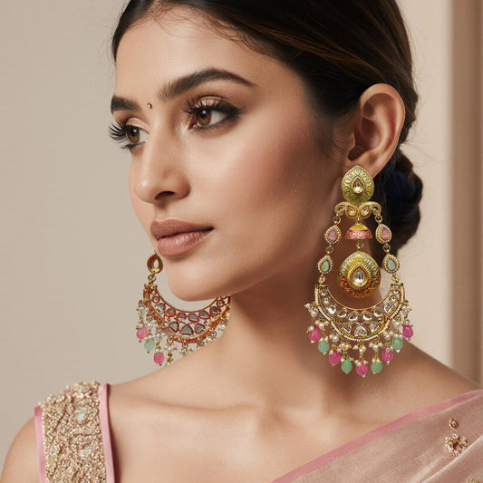 Mahima Statement Chandlier Earrings