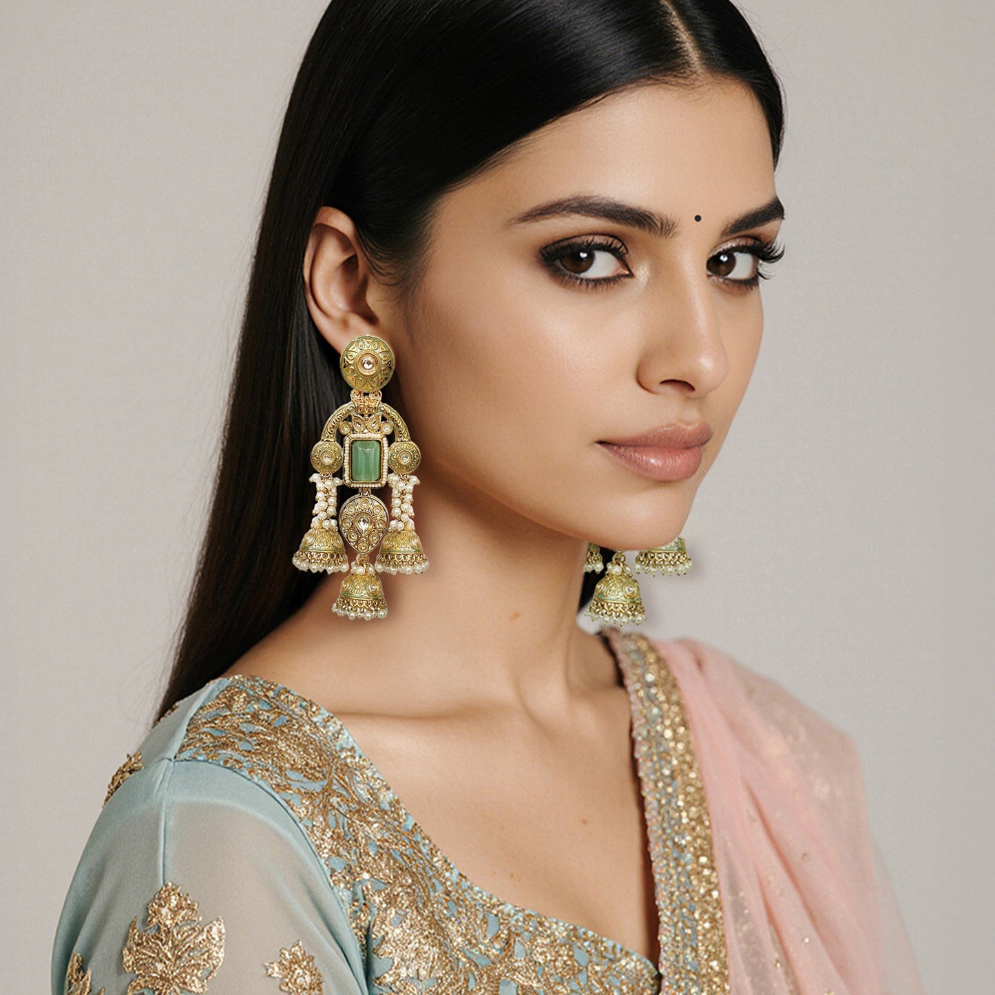 Sudha Statement Dangler Earrings