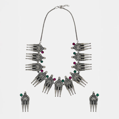 Neerja Oxidised Necklace Set