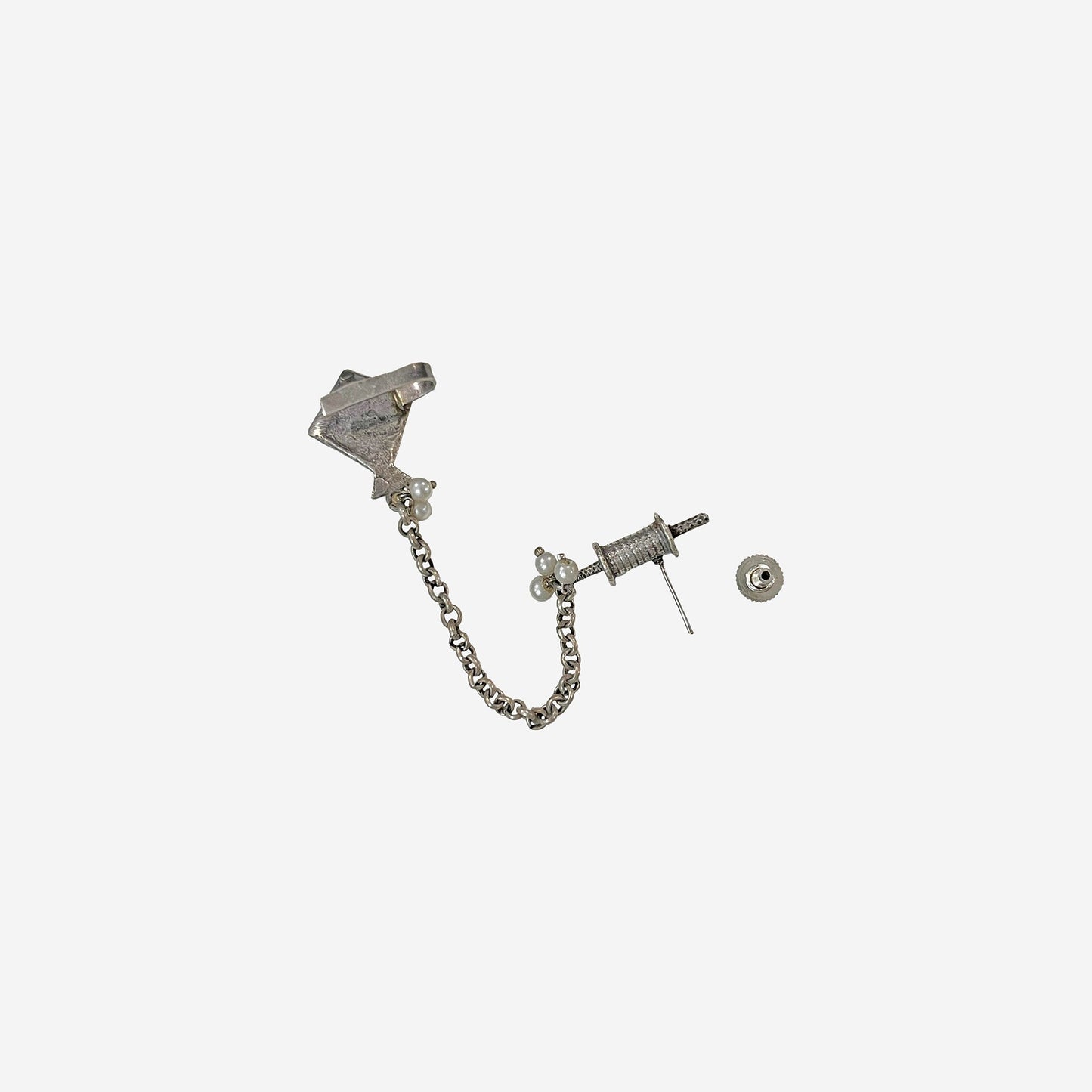Patang Oxidised Silver Earcuff