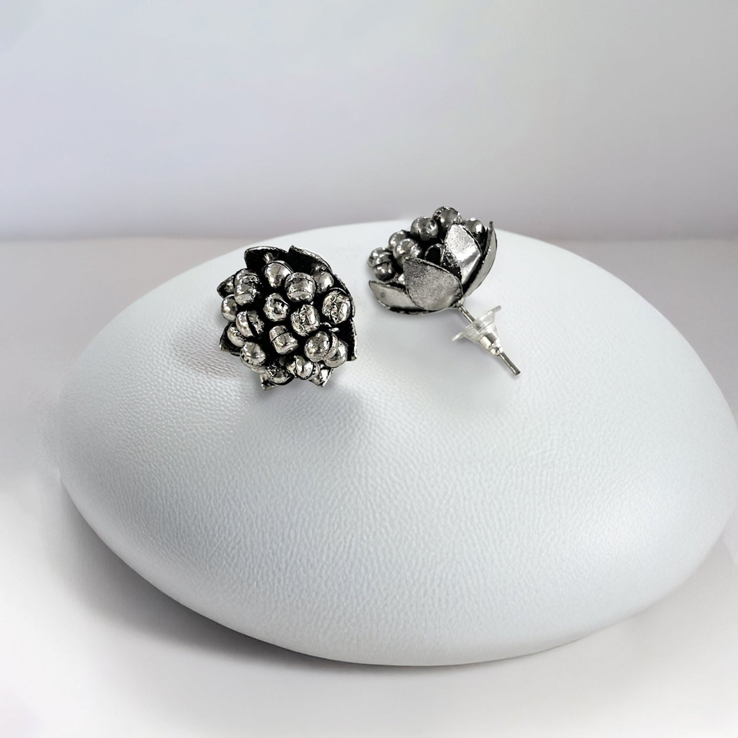 Pushpa Oxidised Studs