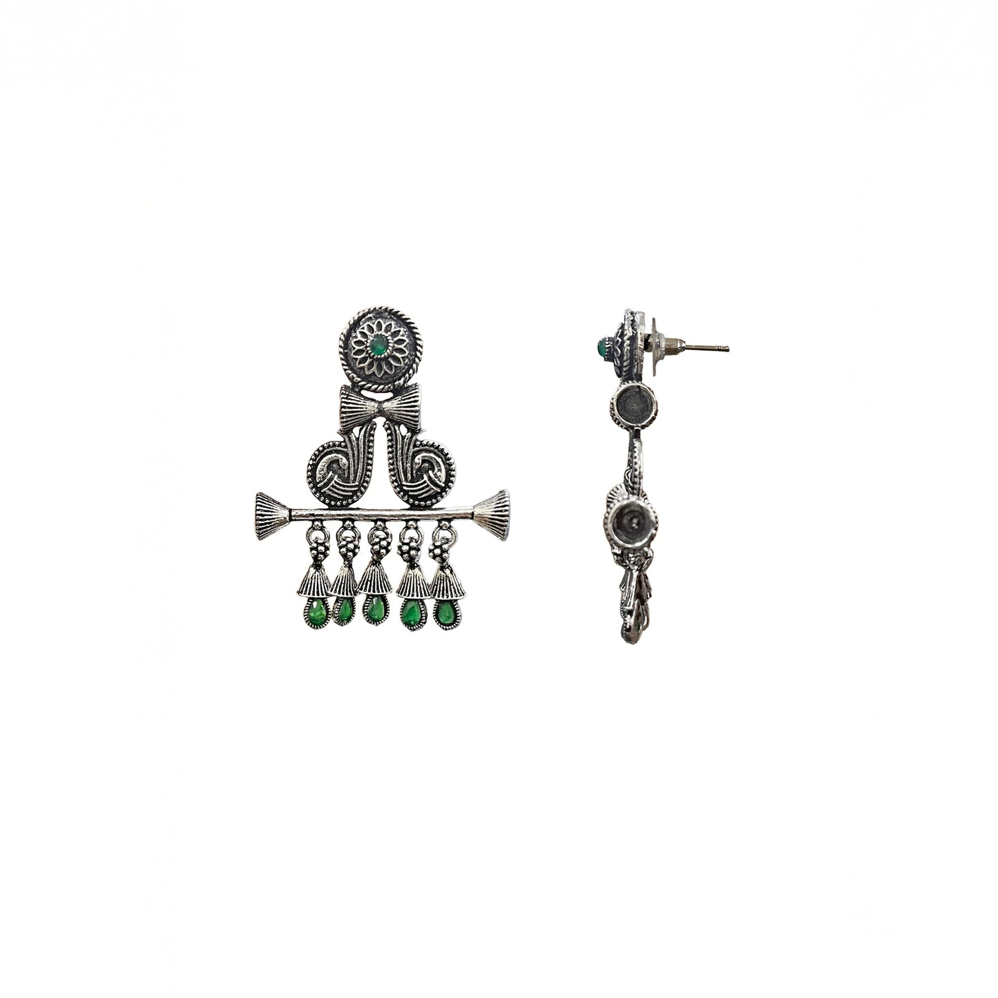 Naadya Oxidised Drop Earrings