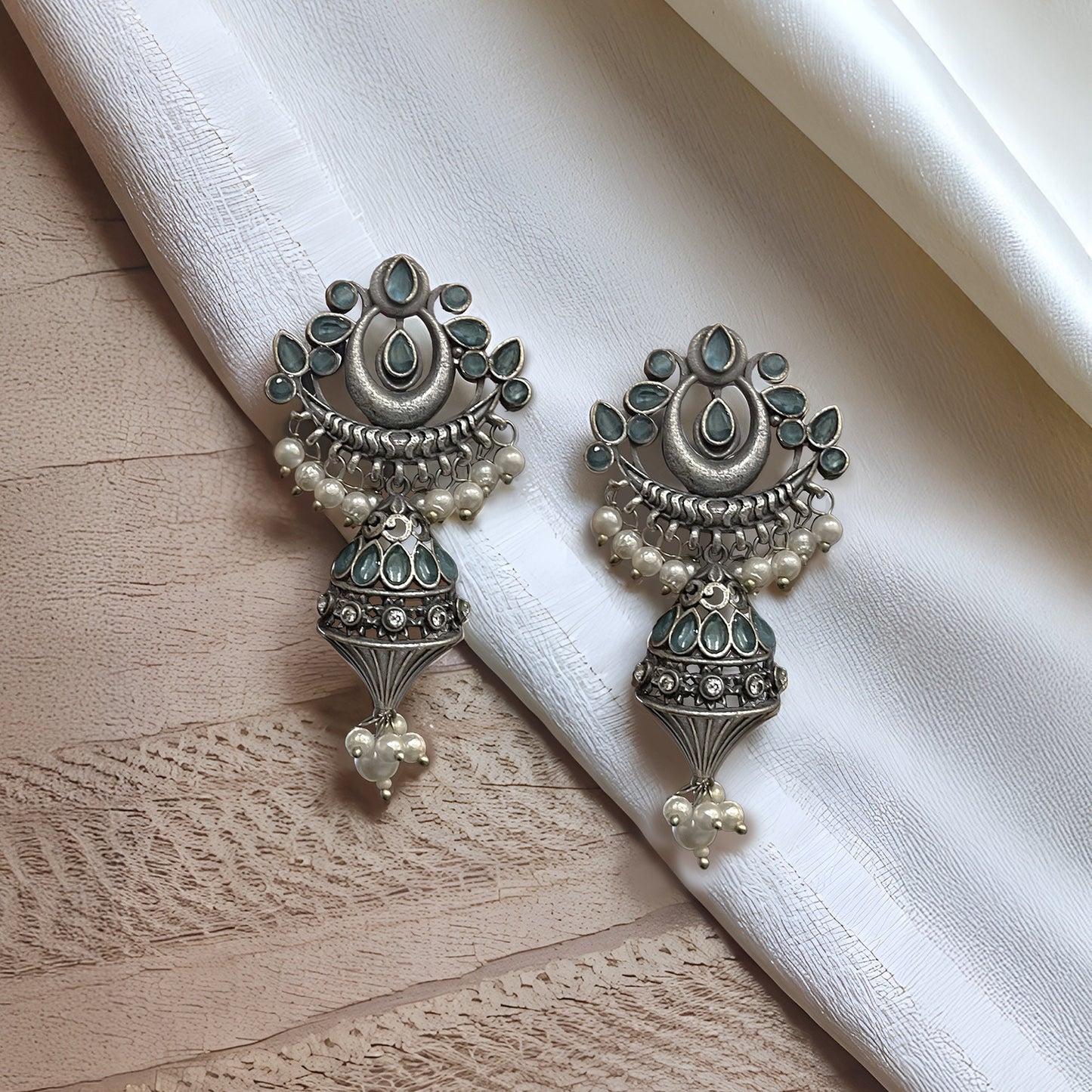 Megha Oxidised Dangler Earrings
