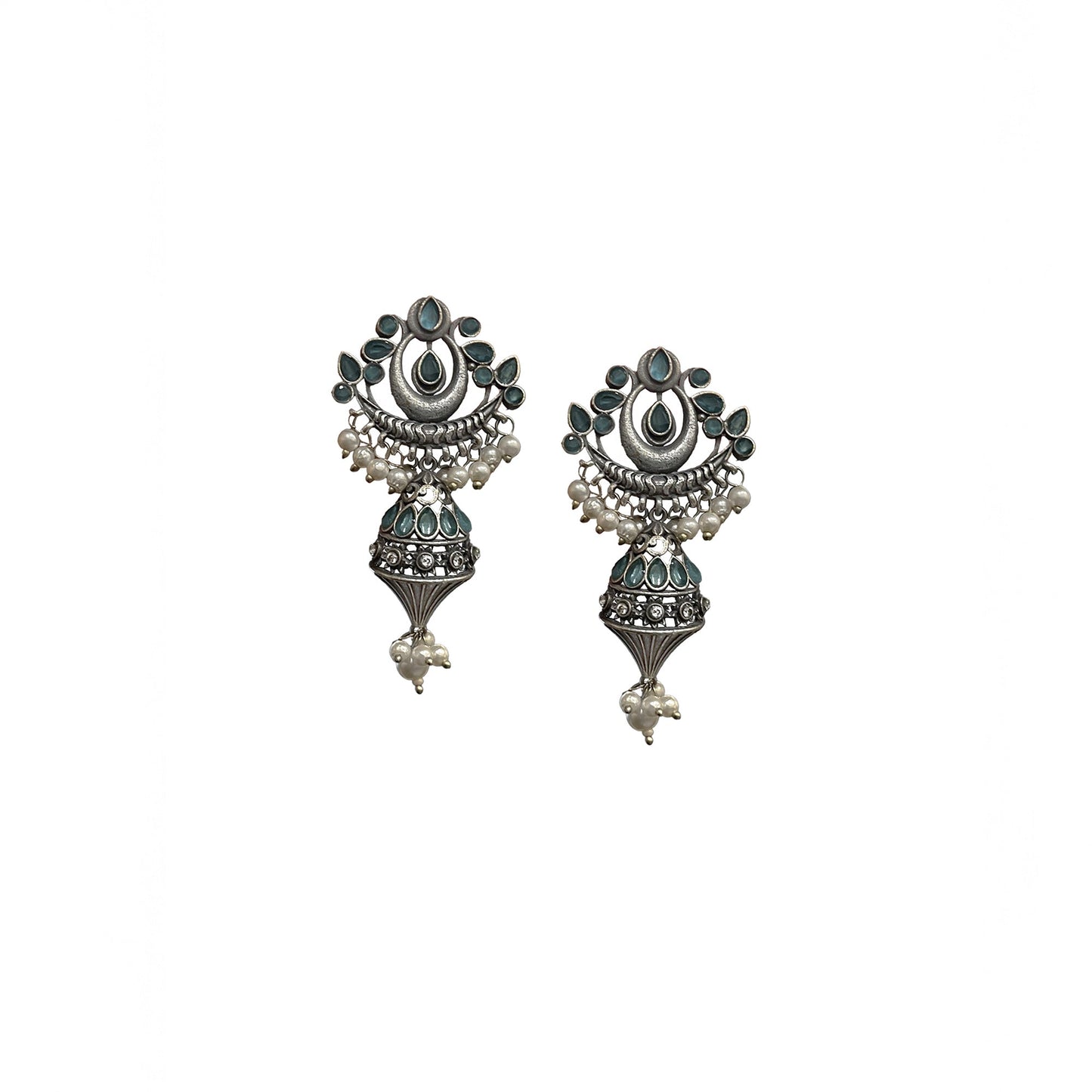 Megha Oxidised Dangler Earrings
