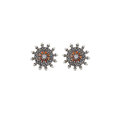 Jaya Oxidised Studs
