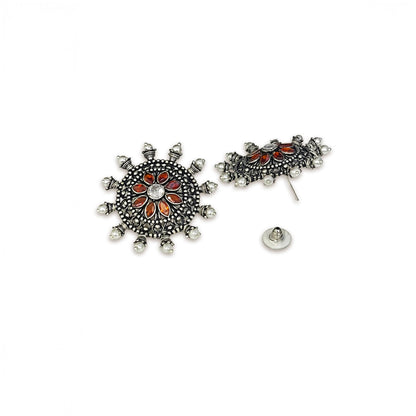 Jaya Oxidised Studs