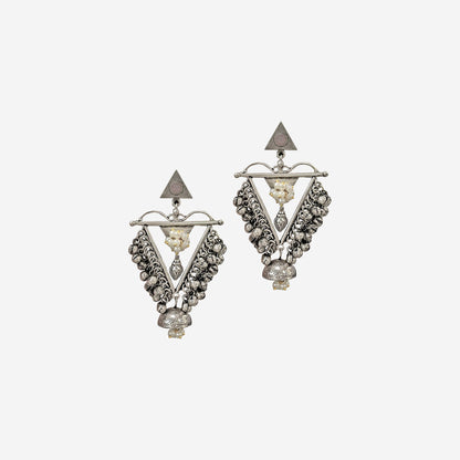 Pranjali Oxidised Dangler Earrings