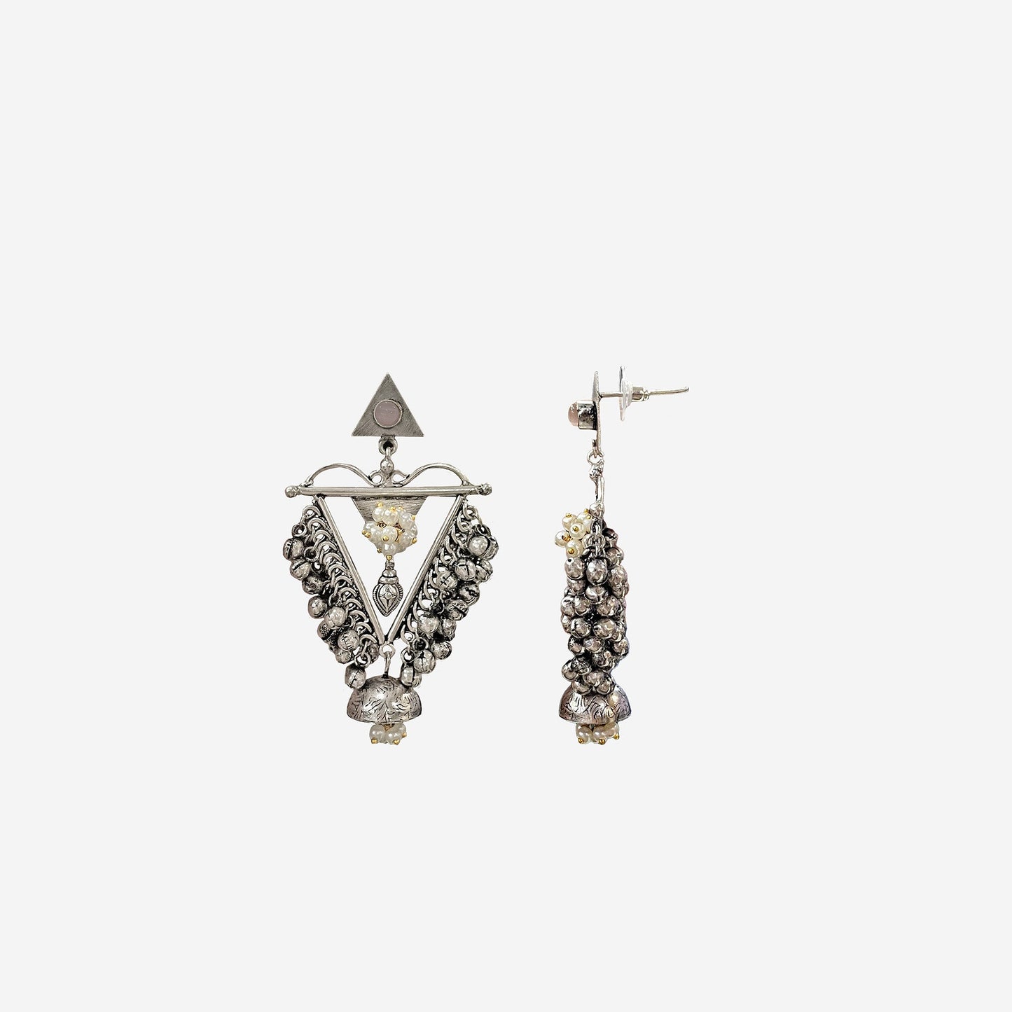 Pranjali Oxidised Dangler Earrings