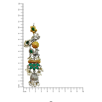 Shraddha Gold & Silver Shraddha Earcuff Danglers