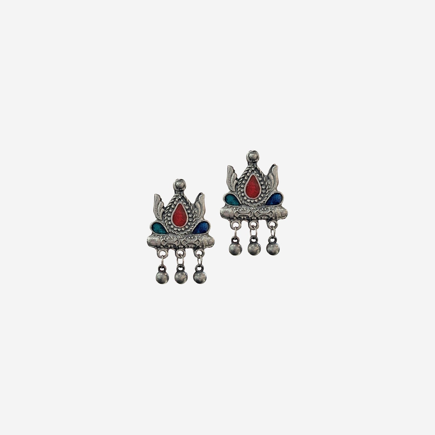 Prerna Long Oxidised Necklace Set