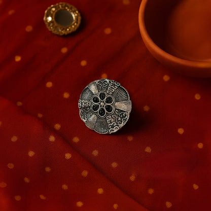 Ananya Oxidised Silver Ring