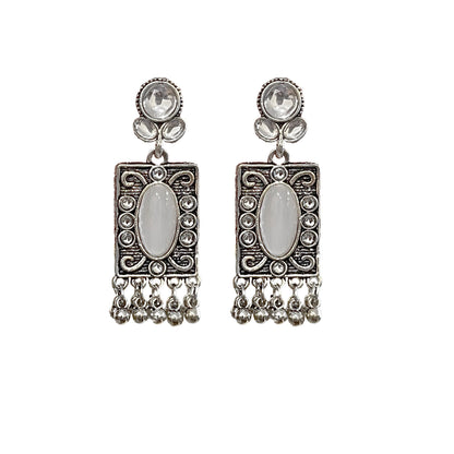 Hema Oxidised Dangler Earrings