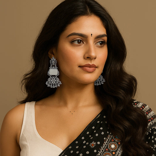 Harshita Oxidised Dangler Earrings