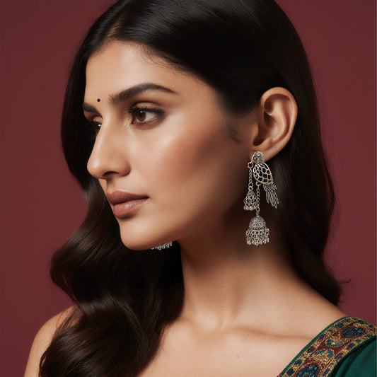 Pancchi Oxised Dangler Earrings