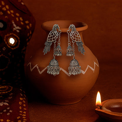 Pancchi Oxised Dangler Earrings