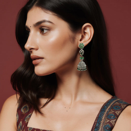 Bela Jhumki Dangler Earrings