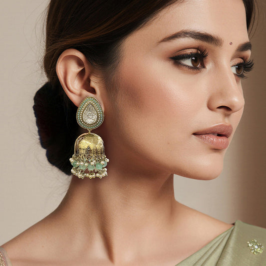 Kalakrith Milano Women Anaya Statement Jhumka Earrings