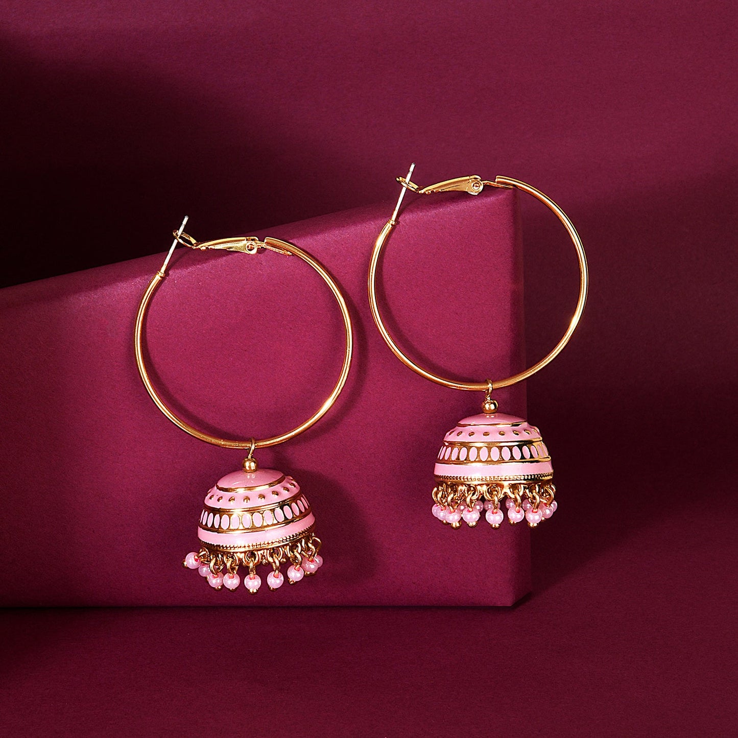 Pink Meenakari Enamel