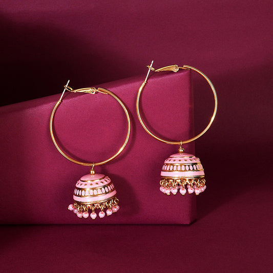 Pink Meenakari Enamel