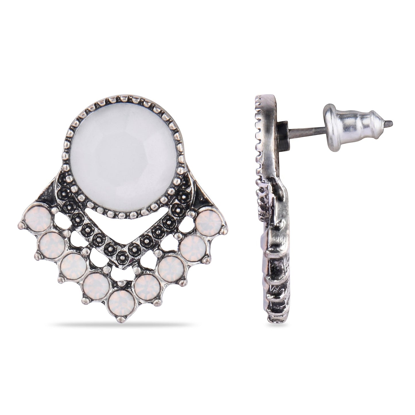 Crystal Tribal Stud Earring