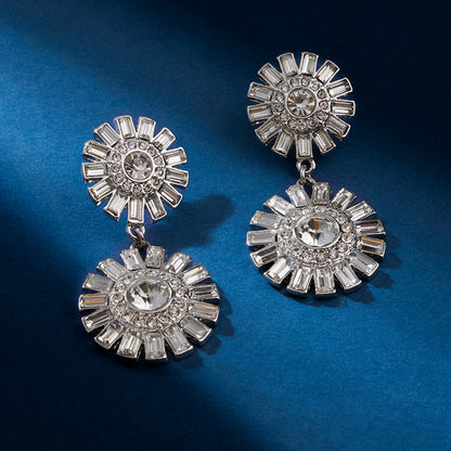 Silver Classic crystal Earrings