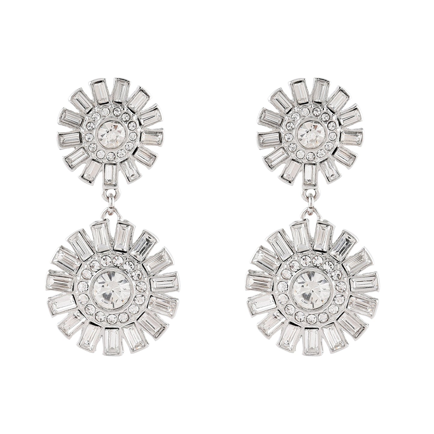 Silver Classic crystal Earrings