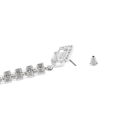 Contemporizes Crystal Deco Tassel Earring