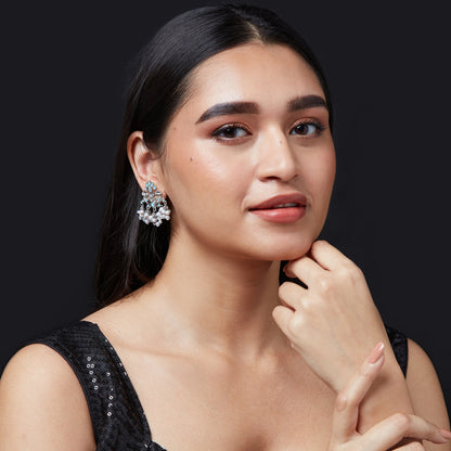 Vintage Floral Drop Earrings