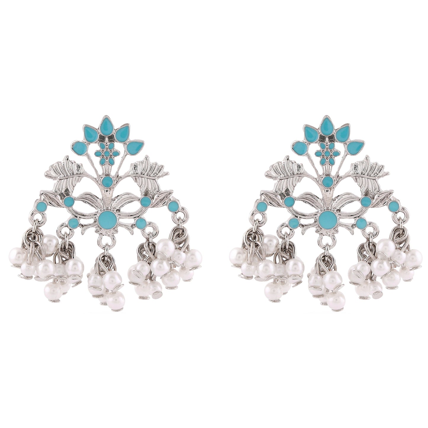 Vintage Floral Drop Earrings