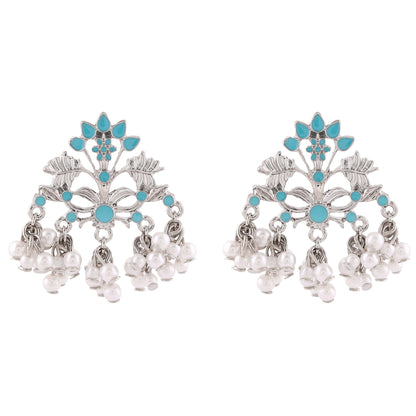 Vintage Floral Drop Earrings