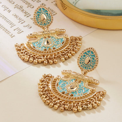 Multi Enamel Rajwada Earrings