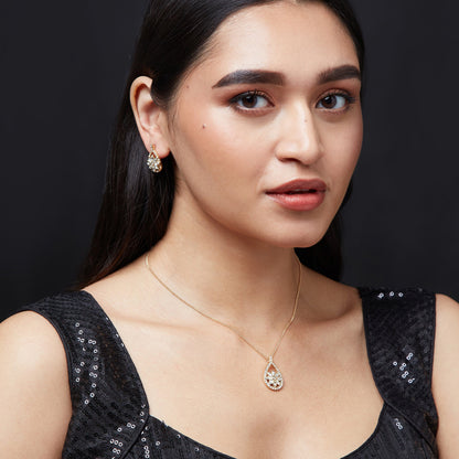 Gold Embellished Jewellery set