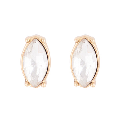 Silver Deco Crystal Necklace and Earring set