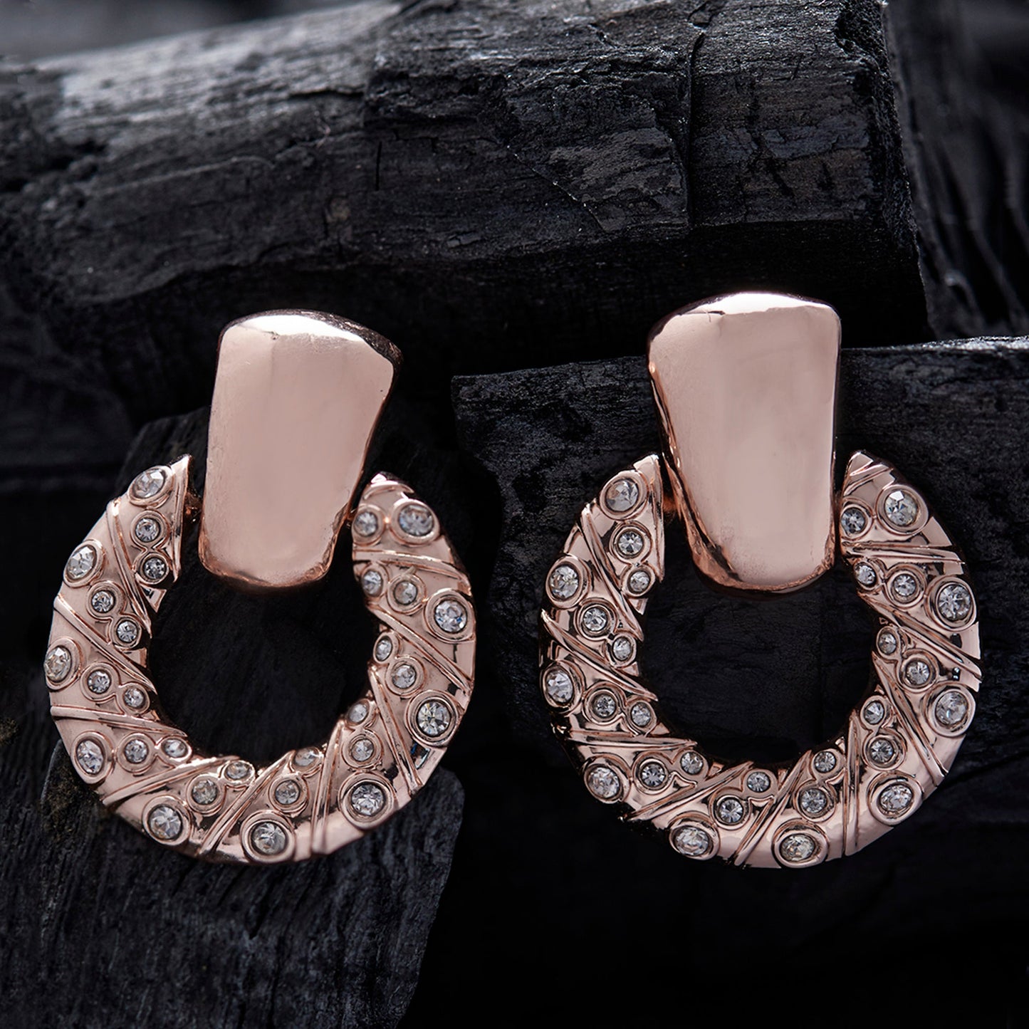 Rose Gold Doornocker Earrings