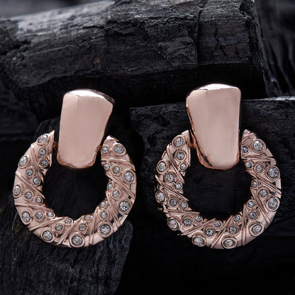Rose Gold Doornocker Earrings