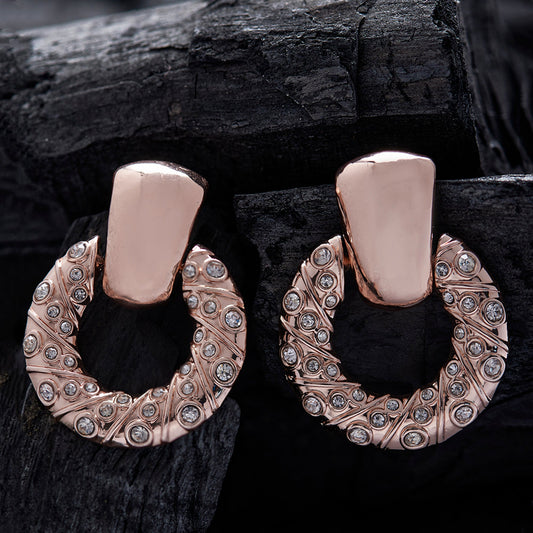 Rose Gold Doornocker Earrings
