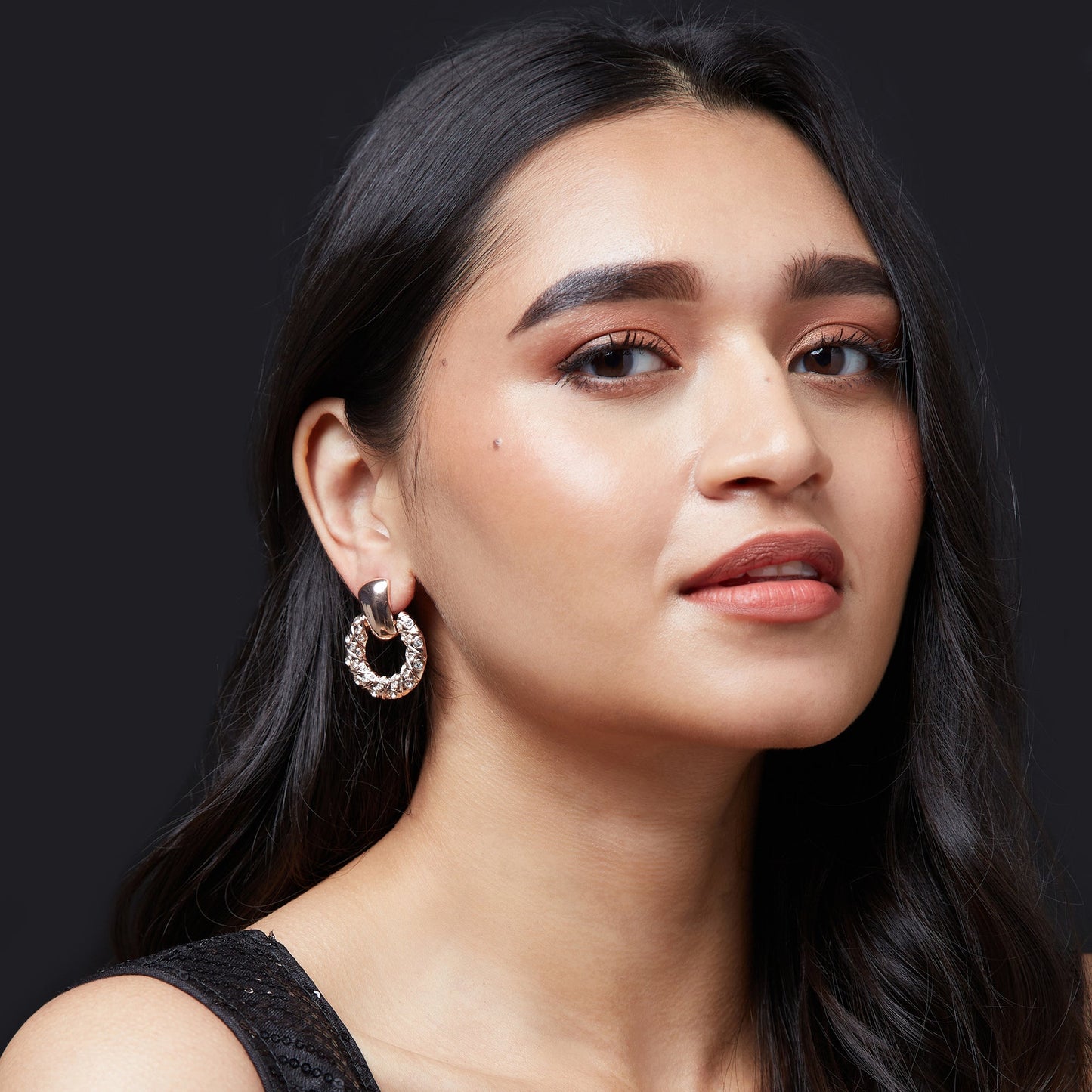 Rose Gold Doornocker Earrings