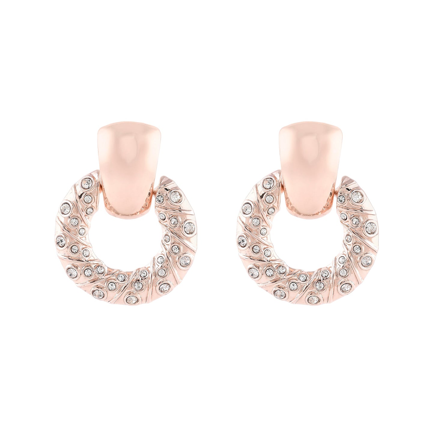 Rose Gold Doornocker Earrings