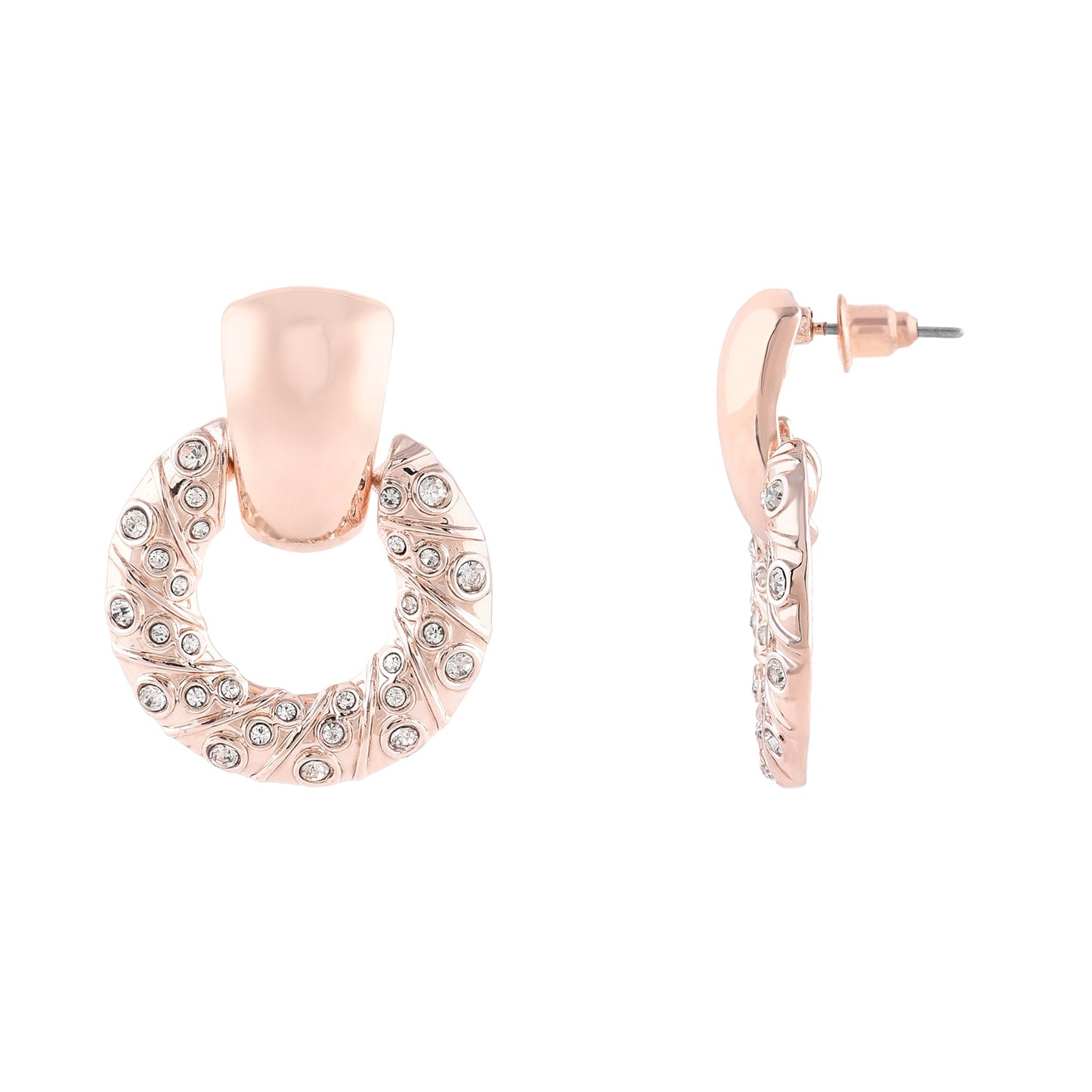Rose Gold Doornocker Earrings