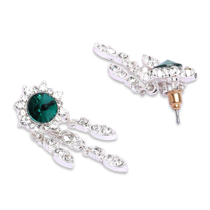 Silver Plated Short Drop Earring Metal Drops & Danglers